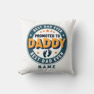 Custom Personalized Name Gift for Dad Throw Pillow
