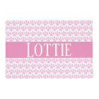 Custom Personalized Name Pawprint Stylish Dog