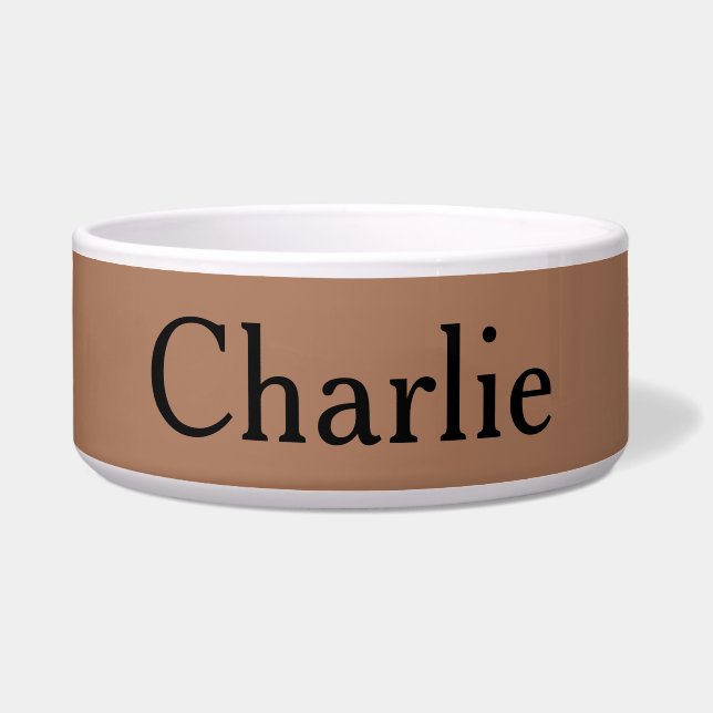 Custom Personalized Name Photo Art Chestnut Brown (Front)