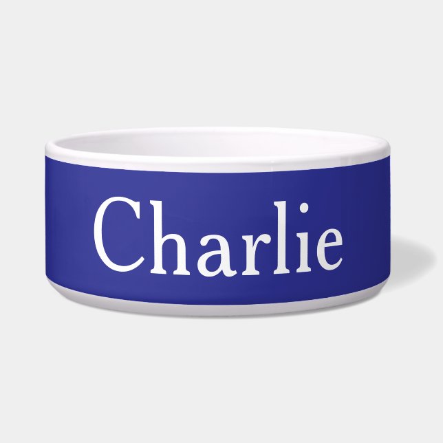 Custom Personalized Name Photo Art Deep Blue Pet (Front)
