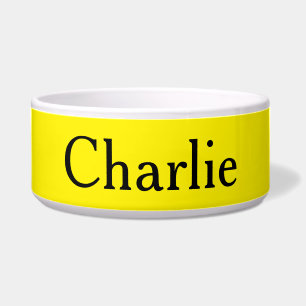 Custom Personalized Name Photo Bright Yellow Pet