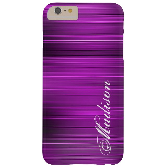 Custom Personalized Name Purple iPhone 6 Plus Case (Back)
