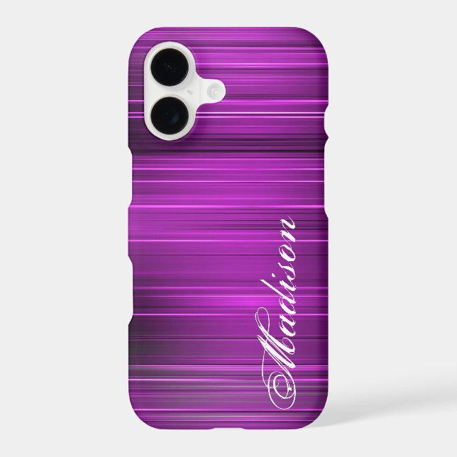 Custom Personalized Name Purple iPhone 7 Plus Case (Back)