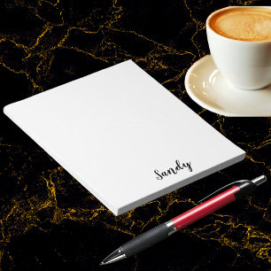 Custom Personalized Name Quote Photo Artwork Small Notepad