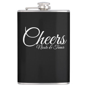 Custom Personalized Names - Cheers Hip Flask