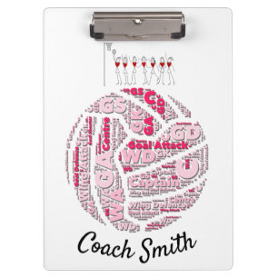 Custom Personalized Netball Coach Clipboard
