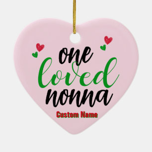 Custom Personalized Nonna Photo Christmas Ornament