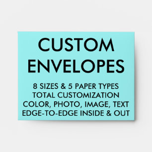 Custom Personalized Note Card Envelope Blank