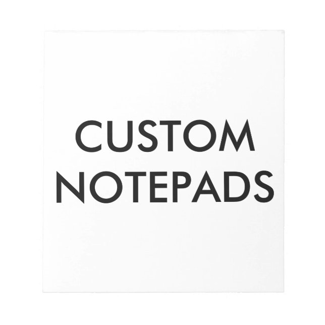 Custom Personalized Notepad Blank Template (Front)