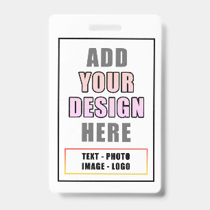 Custom Personalized Office Event Identity Badge