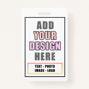 Custom Personalized Office Event Identity Badge