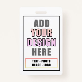 Custom Personalized Office Event Identity Badge