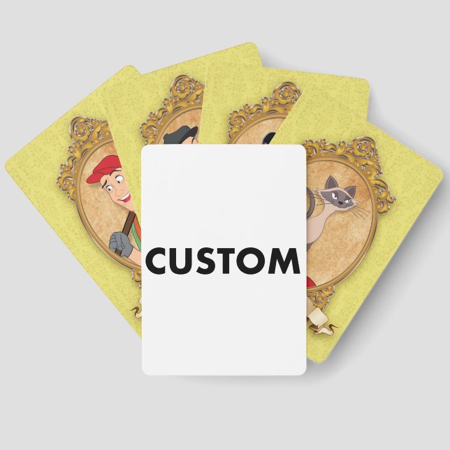 Custom Personalized OLD MAID Card Game Pack (Back)