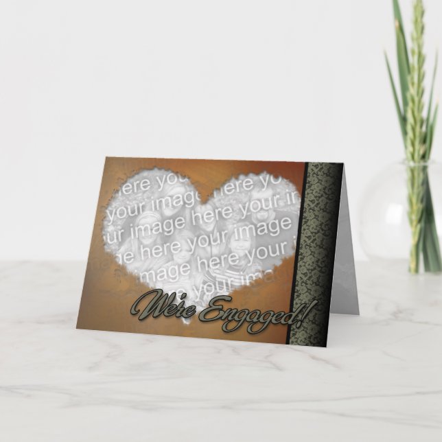 Custom Personalized Online Engagement Card (Front)