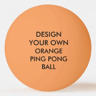 Custom Personalized ORANGE Ping Pong Ball