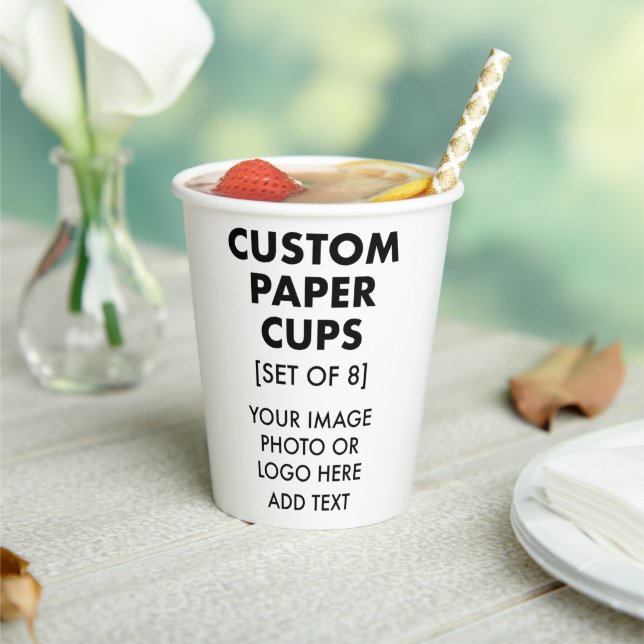 Custom Personalized Paper Cups [8] (Insitu)