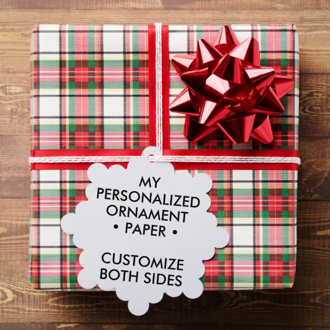 Custom Personalized PAPER SNOWFLAKE ORNAMENT (Insitu (Gift))