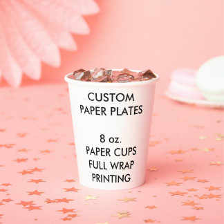 Custom Personalized Party Paper Cups (8)