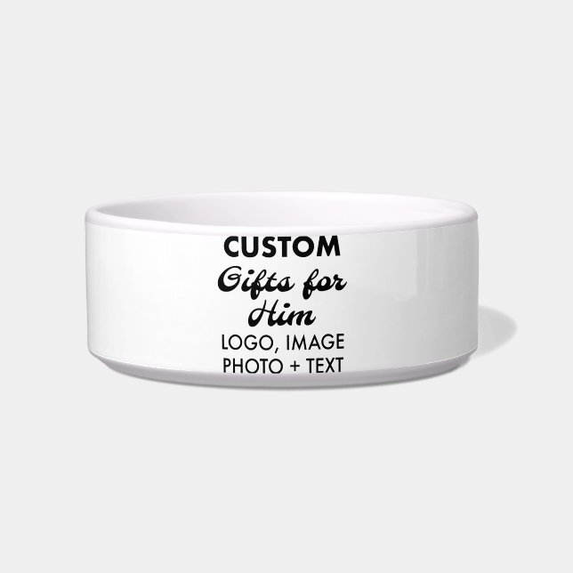 Custom personalized Pet, Cat, Dog Bowl 5.75" (Front)