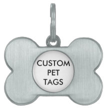 Custom Personalized Pet Dog Tag Blank Template