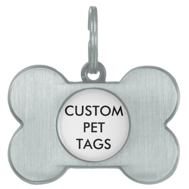 Custom Personalized Pet Dog Tag Blank Template (Front)