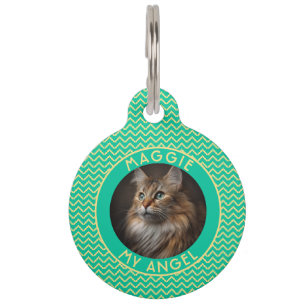 Custom Personalized Pet Gift Herringbone Tag