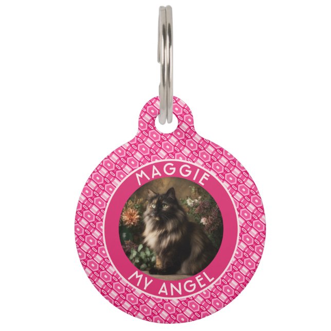 Custom Personalized Pet Gift Tribal Motif Tag (Front)