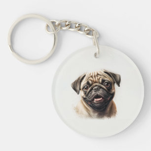 Custom Personalized Pet Photo Dog Lover Keepsake Keychain