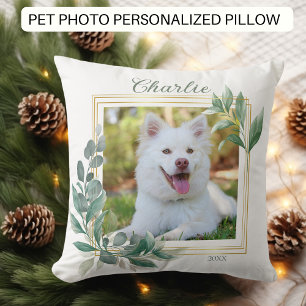 Custom Personalized Pet Photo Throw Pillow