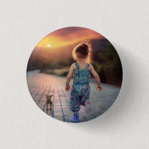 Custom Personalized Photo 1 Inch Round Button
