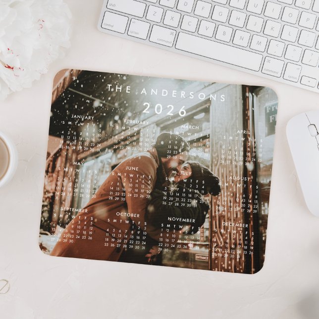Custom Personalized Photo 2022 Calendar Mouse Pad (Creator Uploaded)