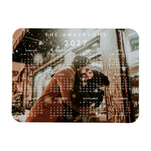 Custom Personalized Photo 2023 Calendar Magnet
