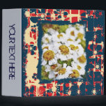 Custom Personalized Photo Album. Vintage Flower 3 Binder<br><div class="desc">Custom Personalized Photo Album. Vintage Floral and Butterfly</div>