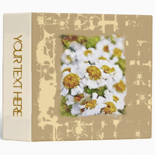Custom Personalized Photo Album. Vintage Flower 4 Binder