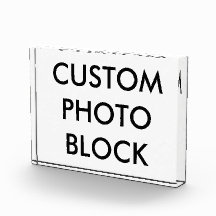 Custom Personalized Photo Block Blank Template