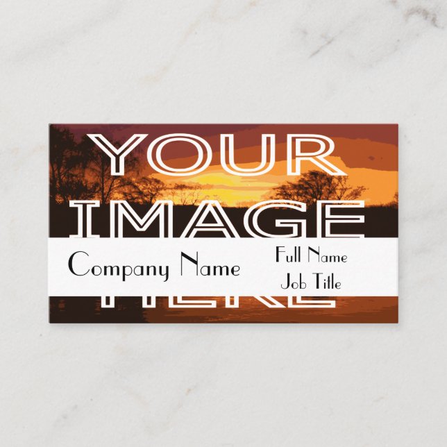 Custom Personalized Photo  Business Card (Front)