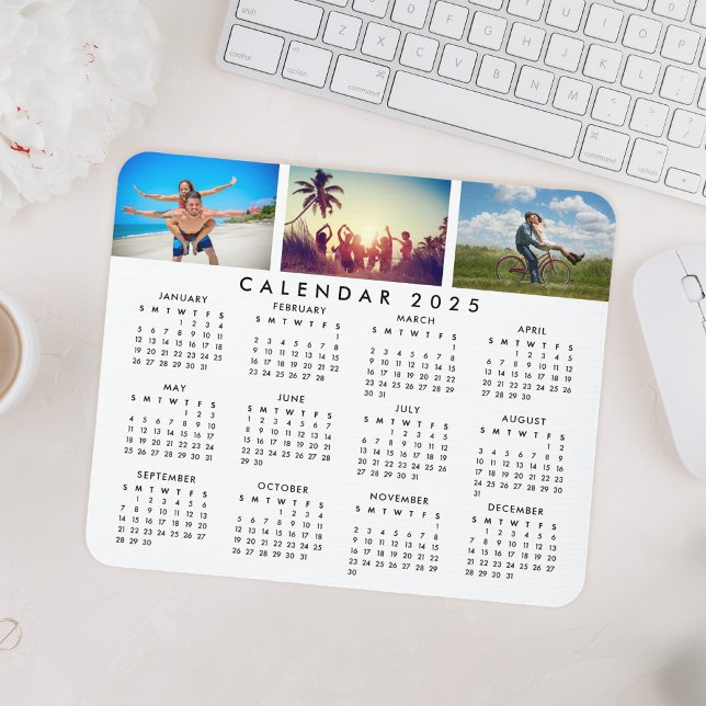 Custom Personalized Photo Collage 2023 Calendar Mouse Pad (Creator Uploaded)