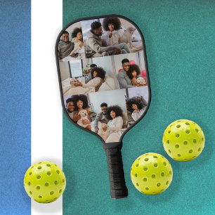 Custom Personalized Photo Collage and Text Pickleball Paddle