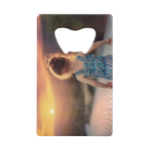 Custom Personalized Photo Credit Card Bottle Opener