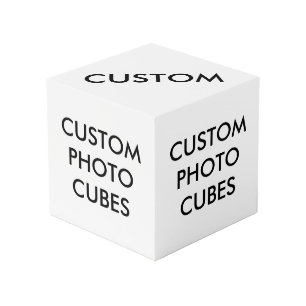 Custom Personalized Photo Cube Blank Template