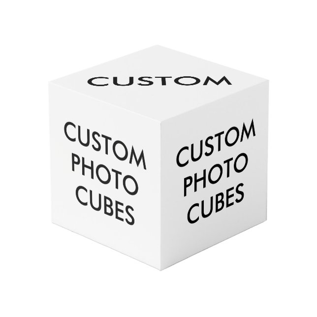 Custom Personalized Photo Cube Blank Template (Front Angled)