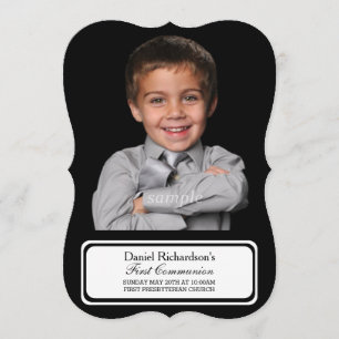 Custom Personalized Photo First Communion Picture Invitation