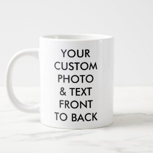Custom Personalized PHOTO GIANT JUMBO MUG 20oz