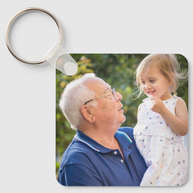 Custom Personalized Photo  Keychain (Front)