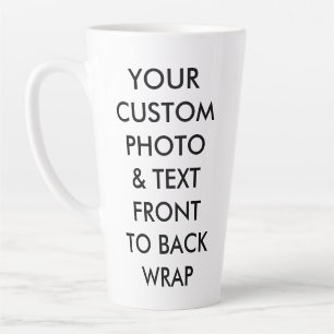 Custom Personalized PHOTO LATTE MUG LARGE 17oz
