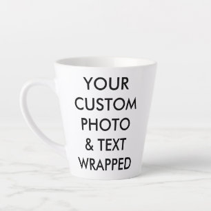 Custom Personalized PHOTO LATTE MUG SMALL 12oz