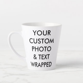 Custom Personalized PHOTO LATTE MUG SMALL 12oz