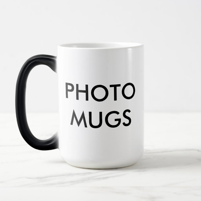 Custom Personalized Photo Magic Mug Blank Template (Left)