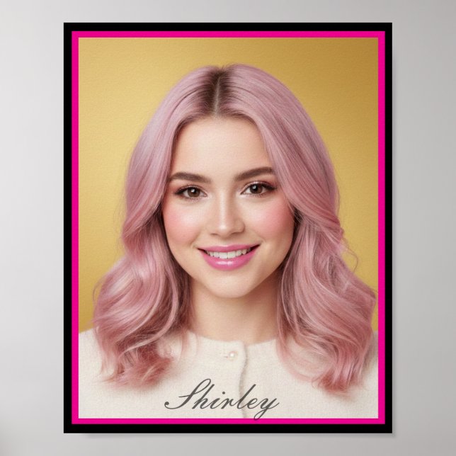 Custom Personalized Photo Matte Poster Print (Front)