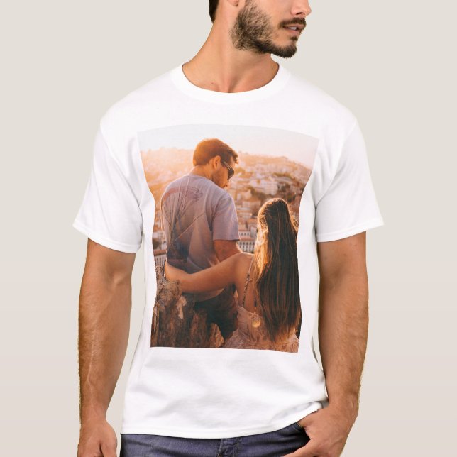 Custom personalized photo print T-Shirt (Front)